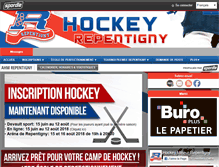Tablet Screenshot of hockeyrepentigny.qc.ca